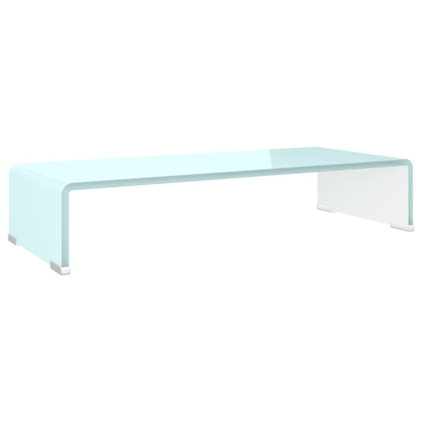 Podstawka pod monitor / TV zielone szkło 60x25x11 cm 764696