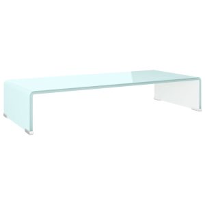 Podstawka pod monitor / TV zielone szkło 70x30x13 cm 764692 Podstawka pod monitor / TV zielone szkło 70x30x13 cm 764692