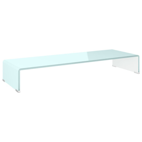 Podstawka pod monitor / TV zielone szkło 90x30x13 cm 764715