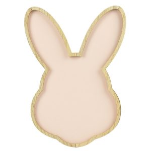 Podstawka Wielkanocna Tacka Zając Królik Dekoracja Różowy 30,5X21,5 Cm 602164 Podstawka Wielkanocna Tacka Zając Królik Dekoracja Różowy 30,5X21,5 Cm 602164