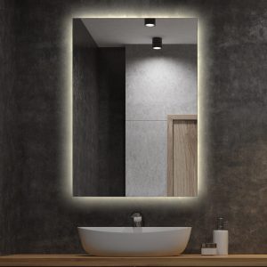 Podświetlane Lustro LED Do Makijażu i Wizażu 80×60 110811 Podświetlane Lustro LED Do Makijażu i Wizażu 80×60 110811