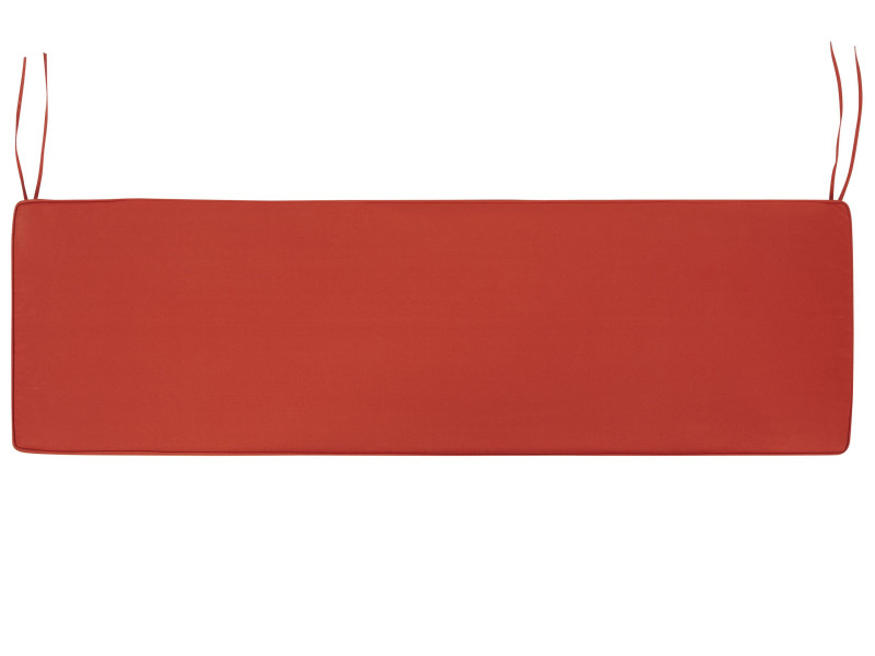 Poducha ogrodowa na ławkę 45x148 cm czerwona 192987