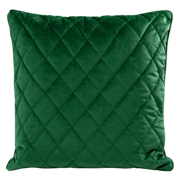 Poduszka 50x50 Velvet 28 G zielona ciemna welurowa geometryczna 233263