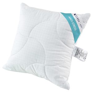 Poduszka Anti-stress mikrofibra 40×40 cm biała 52178 Poduszka Anti-stress mikrofibra 40×40 cm biała 52178