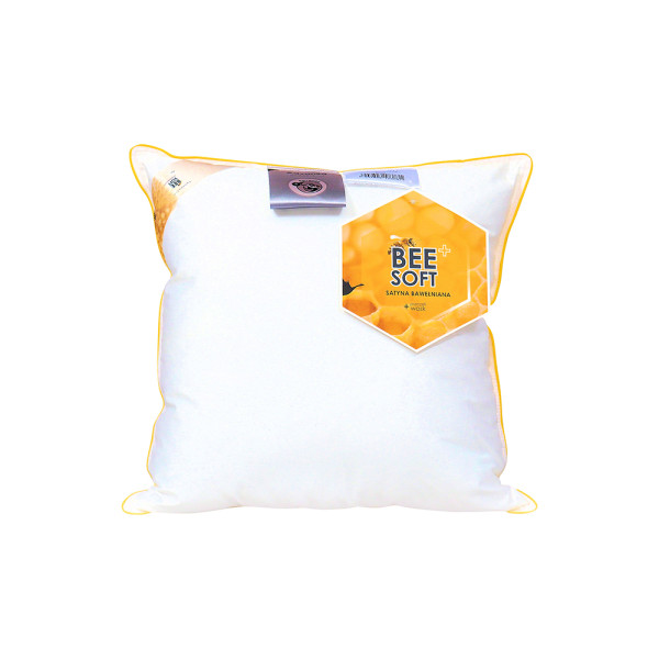 Poduszka Bee Soft Satyna Bawełniana AMZ 40x40 cm Gładka 62179