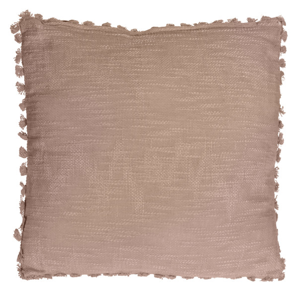 Poduszka Boho Z Frędzlami Dekoracyjna Ozdobna 45X45Cm Beżowa 401049