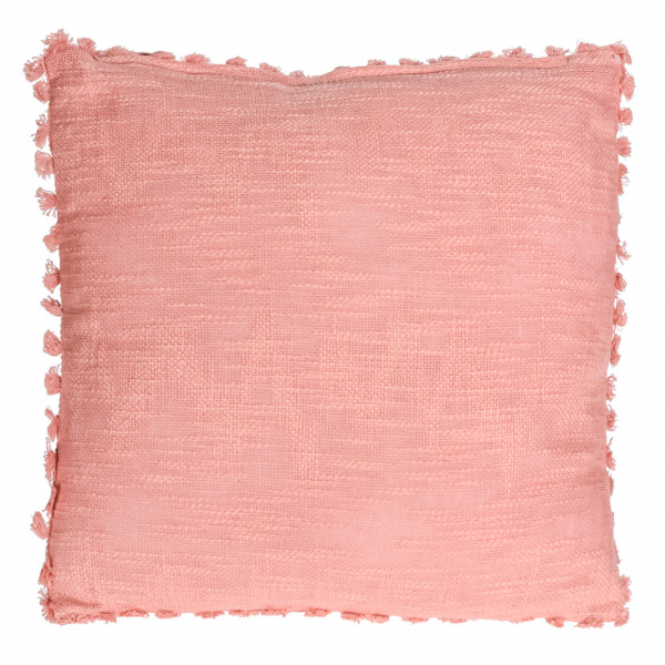 Poduszka Boho Z Frędzlami Dekoracyjna Ozdobna 45X45Cm Różowa 401048