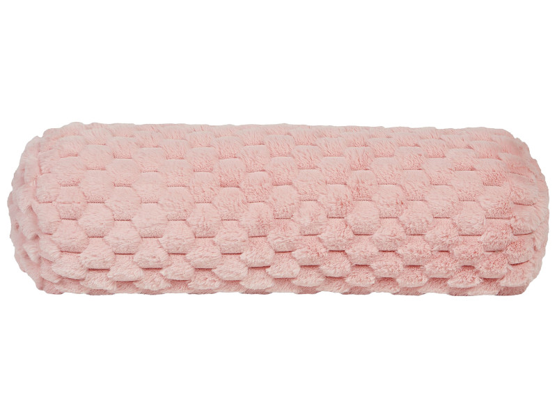Poduszka dekoracyjna 22 x 60 cm podłóżna różowa 443416