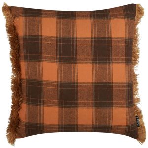 Poduszka dekoracyjna 45×45 cm pomarańczowo-czarna 282919 Poduszka dekoracyjna 45×45 cm pomarańczowo-czarna 282919