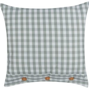 Poduszka dekoracyjna 45×45 cm zielono-biała 282905 Poduszka dekoracyjna 45×45 cm zielono-biała 282905
