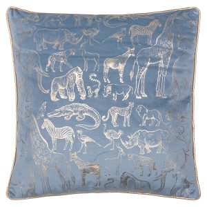Poduszka dekoracyjna Africa 45×45 cm niebieska 33983 Poduszka dekoracyjna Africa 45×45 cm niebieska 33983