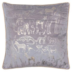 Poduszka dekoracyjna Africa 45×45 cm szara 33982 Poduszka dekoracyjna Africa 45×45 cm szara 33982