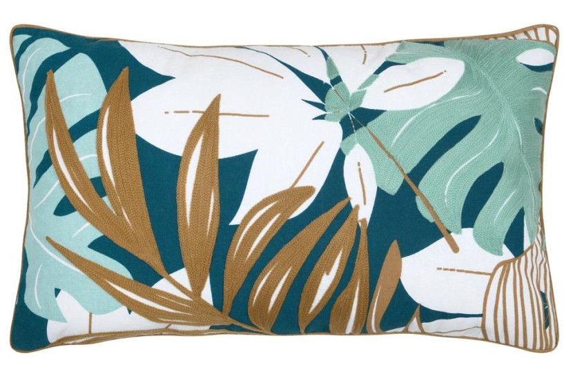 Poduszka Dekoracyjna ALOHA 30x50 cm Liście Tropikalne do Salonu 645731