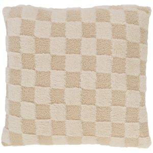 Poduszka dekoracyjna Chess 45×45 cm kremowa 498633 Poduszka dekoracyjna Chess 45×45 cm kremowa 498633