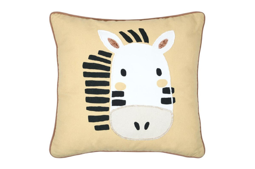 Poduszka dekoracyjna do pokoju dziecka COQUIN zebra, 40 x 40 cm 437296