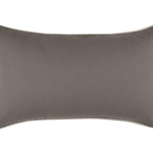 Poduszka dekoracyjna DUO 30×50 taupe jasnobeżowa z kontrastową lamówką 1004590