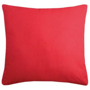 Poduszka dekoracyjna DUO 40×40 cm czerwona poszewka bawełna wkład poliester 1004569