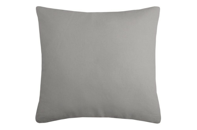 Poduszka dekoracyjna DUO 40x40 cm jasnoszara poszewka bawełna wkład 1004566