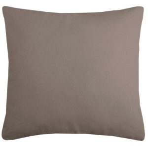 Poduszka dekoracyjna DUO 40×40 cm taupe gładka bawełna poszewka wkład 1004577