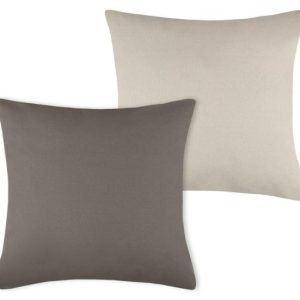 Poduszka Dekoracyjna DUO 50×50 cm Taupe Jasnobeżowa do Salonu 646163