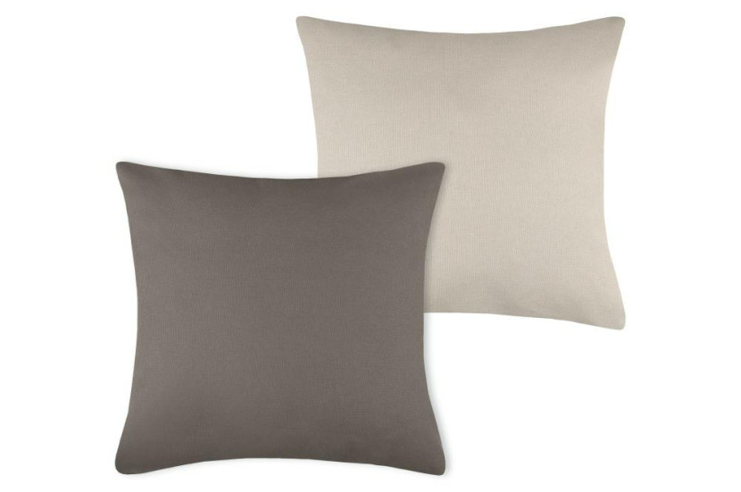 Poduszka Dekoracyjna DUO 50x50 cm Taupe Jasnobeżowa do Salonu 646163