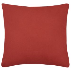 Poduszka dekoracyjna DUO 50×50 dwukolorowa ceglana jasnobeżowa bawełna 1004606