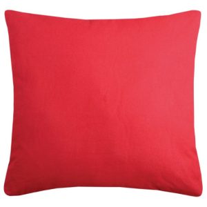 Poduszka dekoracyjna DUO 50×50 dwukolorowa czerwona jasnobeżowa 1004620