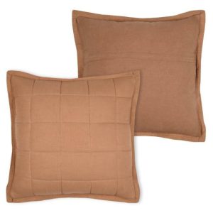 Poduszka Dekoracyjna ELLIE 45×45 cm Camel Pikowana do Salonu 646167