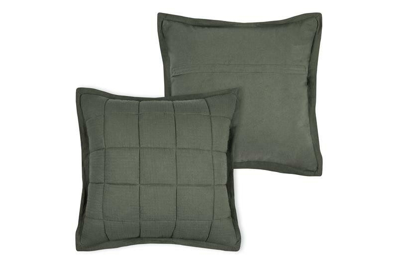 Poduszka Dekoracyjna ELLIE 45x45 cm Khaki Pikowana do Salonu 646129