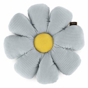 Poduszka dekoracyjna Flower srebrna, styl boho 37cm 699337 Poduszka dekoracyjna Flower srebrna, styl boho 37cm 699337
