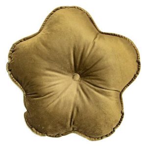 Poduszka dekoracyjna flower velvet brąz w kształcie kwiatka 699163 Poduszka dekoracyjna flower velvet brąz w kształcie kwiatka 699163