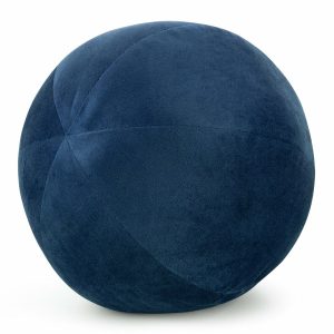 Poduszka dekoracyjna GAJA 4 okrągła 24 cm granatowa welwetowa velvet look 1004609 Poduszka dekoracyjna GAJA 4 okrągła 24 cm granatowa welwetowa velvet look 1004609
