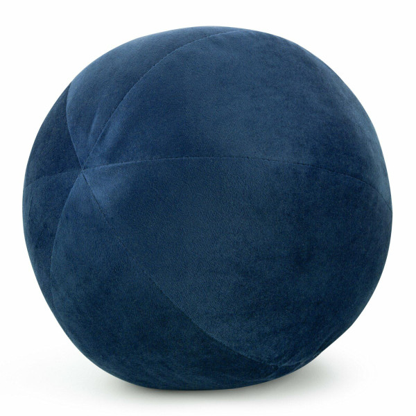 Poduszka dekoracyjna GAJA 4 okrągła 24 cm granatowa welwetowa velvet look 1004609