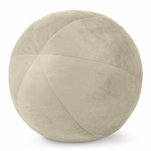 Poduszka dekoracyjna GAJA 4 okrągła 24 cm jasnobeżowa velvet glamour 1004575 Poduszka dekoracyjna GAJA 4 okrągła 24 cm jasnobeżowa velvet glamour 1004575