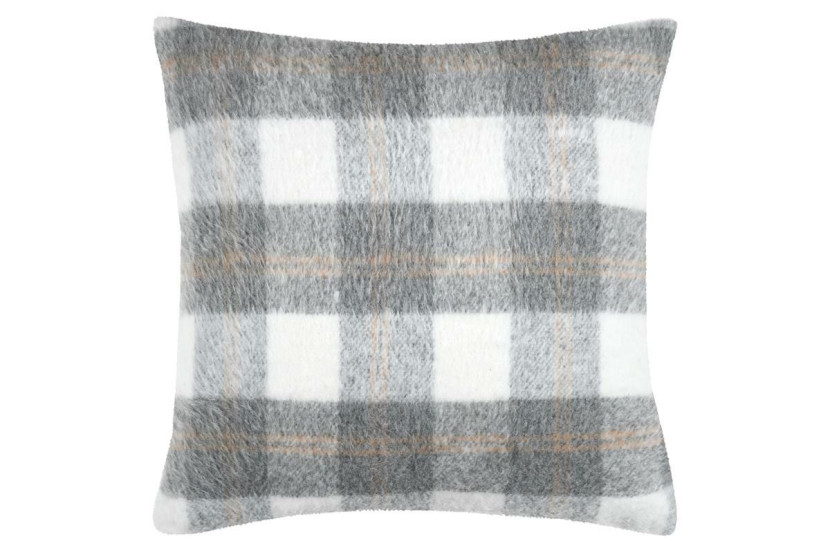 Poduszka Dekoracyjna GRESY 45x45 cm Kratka Futerko do Salonu 646182