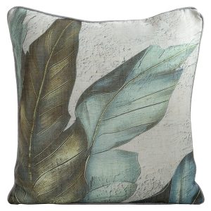 Poduszka dekoracyjna Len 45×45 cm zielona 949121 Poduszka dekoracyjna Len 45×45 cm zielona 949121