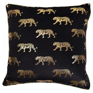 Poduszka dekoracyjna Majestic 45×45 cm czarno-złota 53084 Poduszka dekoracyjna Majestic 45×45 cm czarno-złota 53084