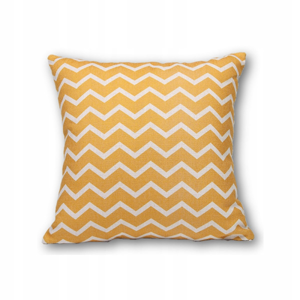 Poduszka dekoracyjna MoodMe na meble ZigZac Yellow 45x45 864456