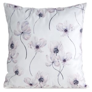 Poduszka dekoracyjna motyw kwiatów 45×45 cm 609004 Poduszka dekoracyjna motyw kwiatów 45×45 cm 609004