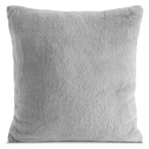 Poduszka dekoracyjna Nina 1 futrzana 45×45 cm srebrna 795686