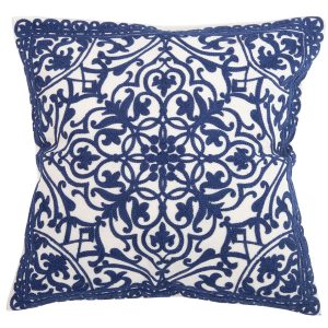 Poduszka dekoracyjna SHP AMALFI 45×45 biała niebieska 1046400