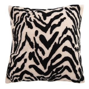 Poduszka dekoracyjna SHP ZEBRANO 45×45 beżowa czarna 1046399