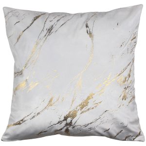 Poduszka dekoracyjna Storm 45×45 cm biało-złota 235959 Poduszka dekoracyjna Storm 45×45 cm biało-złota 235959