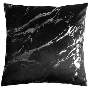 Poduszka dekoracyjna Storm 45×45 cm czarno-srebrna 235960 Poduszka dekoracyjna Storm 45×45 cm czarno-srebrna 235960