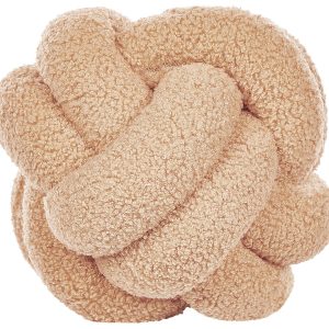 Poduszka dekoracyjna supeł 19 x 19 cm beżowa 64329 Poduszka dekoracyjna supeł 19 x 19 cm beżowa 64329