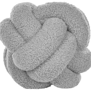 Poduszka dekoracyjna supeł 19 x 19 cm szara 64141 Poduszka dekoracyjna supeł 19 x 19 cm szara 64141