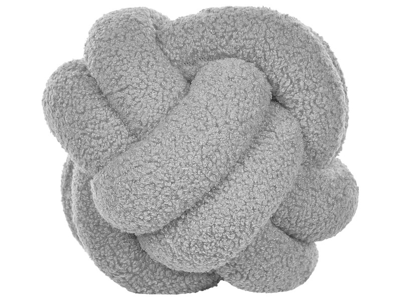 Poduszka dekoracyjna supeł 19 x 19 cm szara 64141
