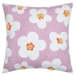 Poduszka dekoracyjna SWEETLOVE 40×40 cm parme kwiatowy wzór 100% bawełna 1004607 Poduszka dekoracyjna SWEETLOVE 40×40 cm parme kwiatowy wzór 100% bawełna 1004607