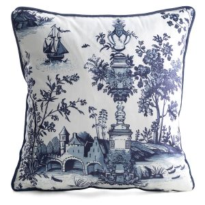 Poduszka dekoracyjna Town 45×45 cm niebieska 949125 Poduszka dekoracyjna Town 45×45 cm niebieska 949125