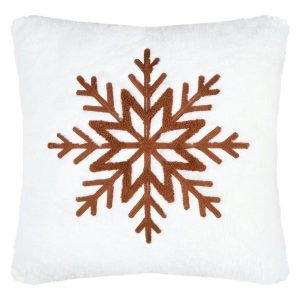 Poduszka dekoracyjna WILDFOREST 45×45 cm płatek śniegu 807344 Poduszka dekoracyjna WILDFOREST 45×45 cm płatek śniegu 807344